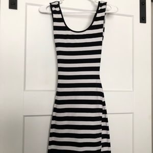 Black and White Mini Dress